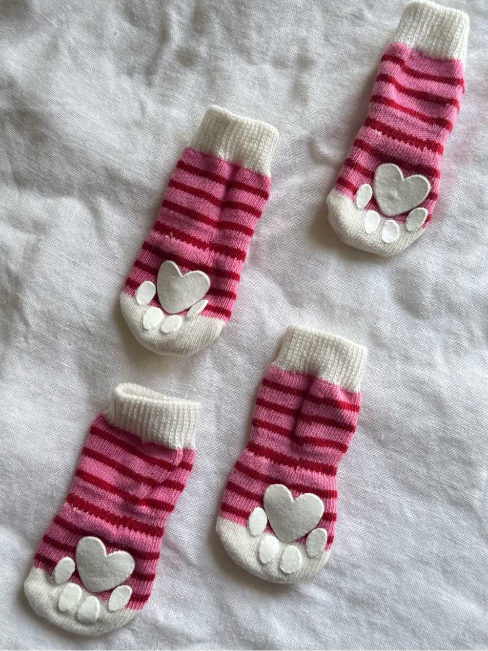 Paw Protectors Dog Grippy Socks small striped pet booties